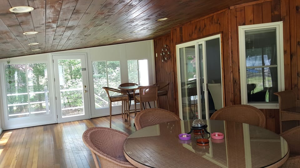 Closed in back deck