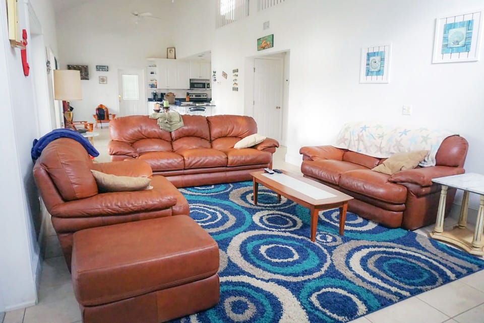 Livingroom with Kitchen Behind
