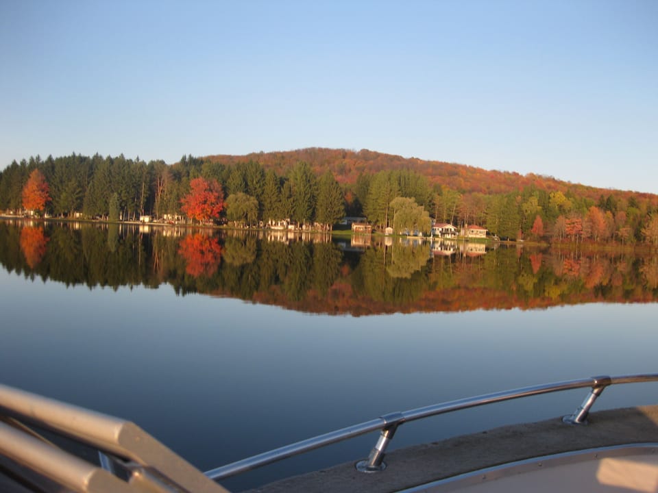 A view of the cottage from the Lake