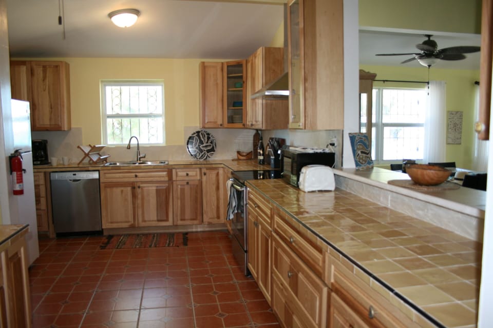A big new kitchen that boasts all the amenities with tons of charm!