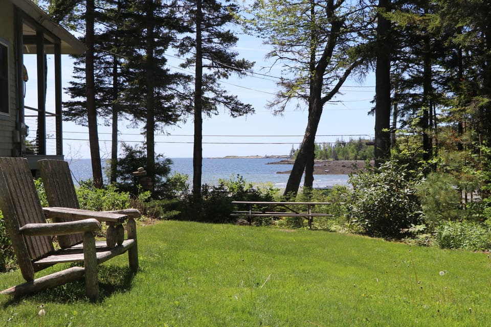 View from side lawn in front of the bunkhouse