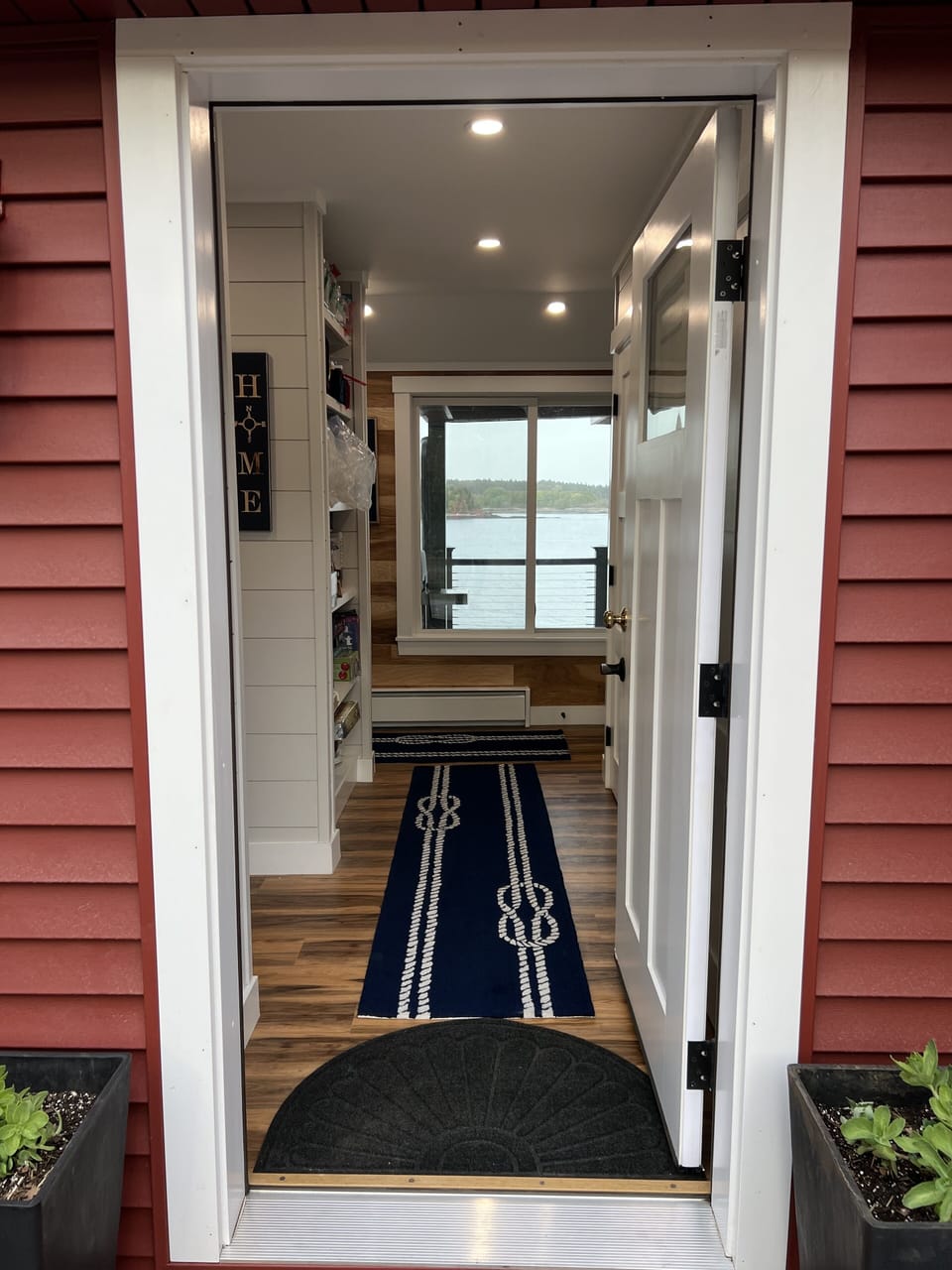 View to ocean from front door