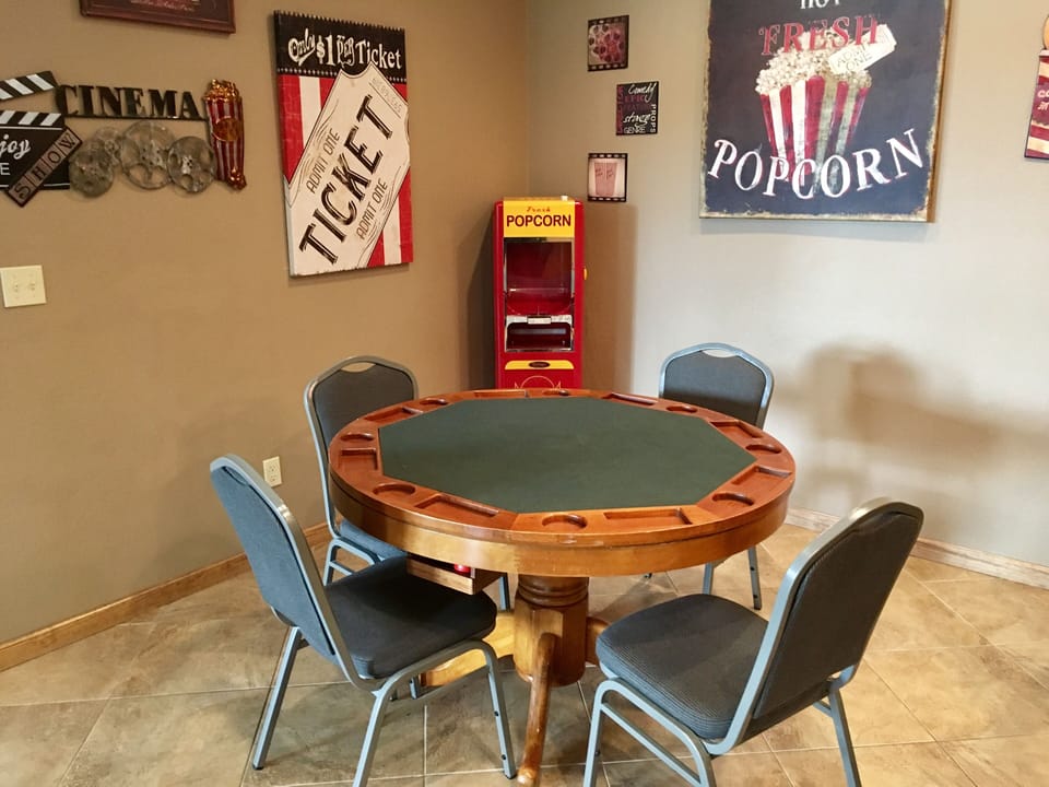 Combination poker and bumper pool table