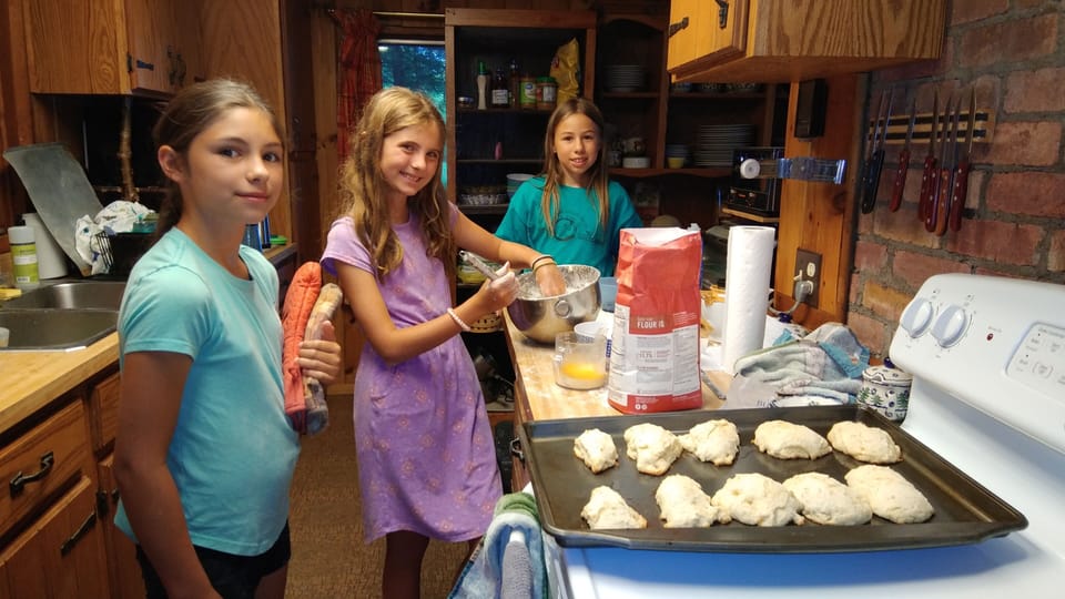 Scones for breakfast!

