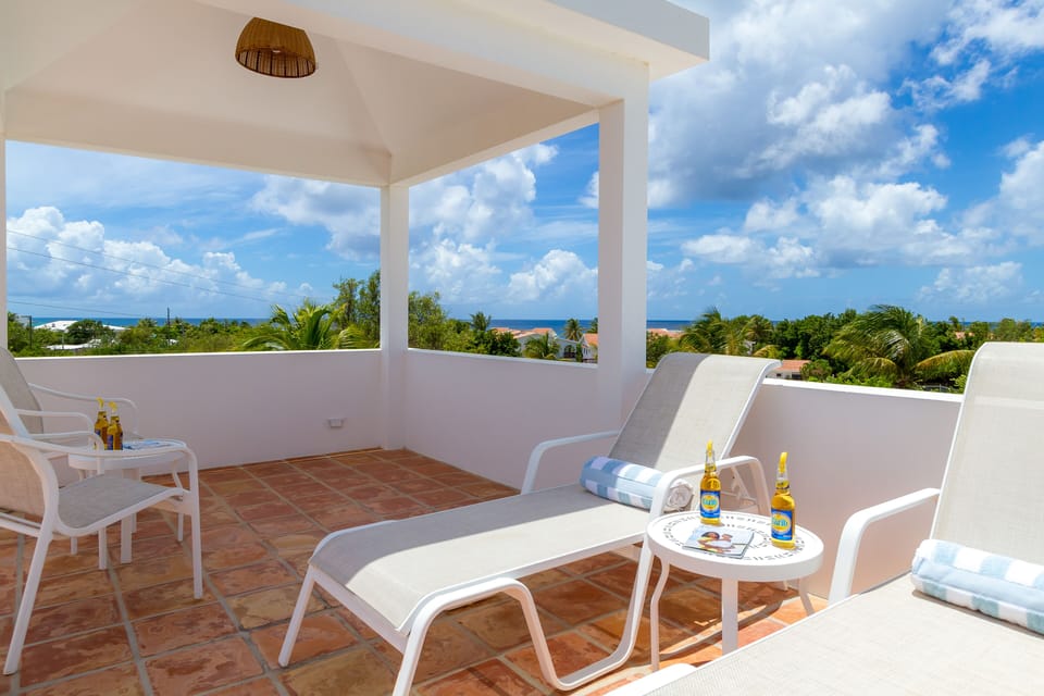 Coconut Palm Villa Tower Gazebo with Stunning Ocean Views, Sunsets & Cocktails