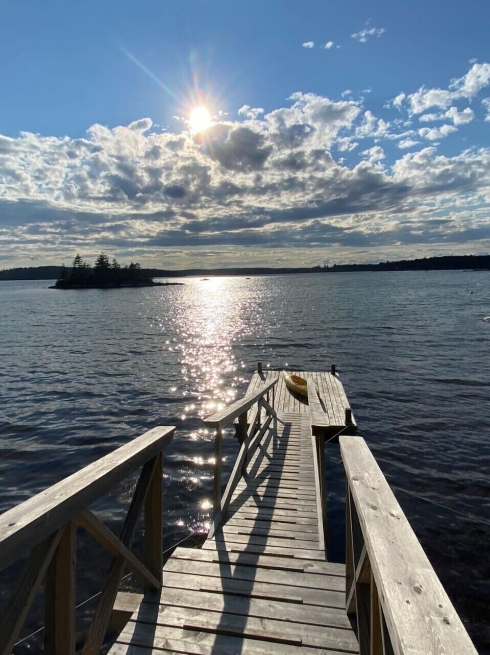 The perfect spot for catching rays and launching kayaks