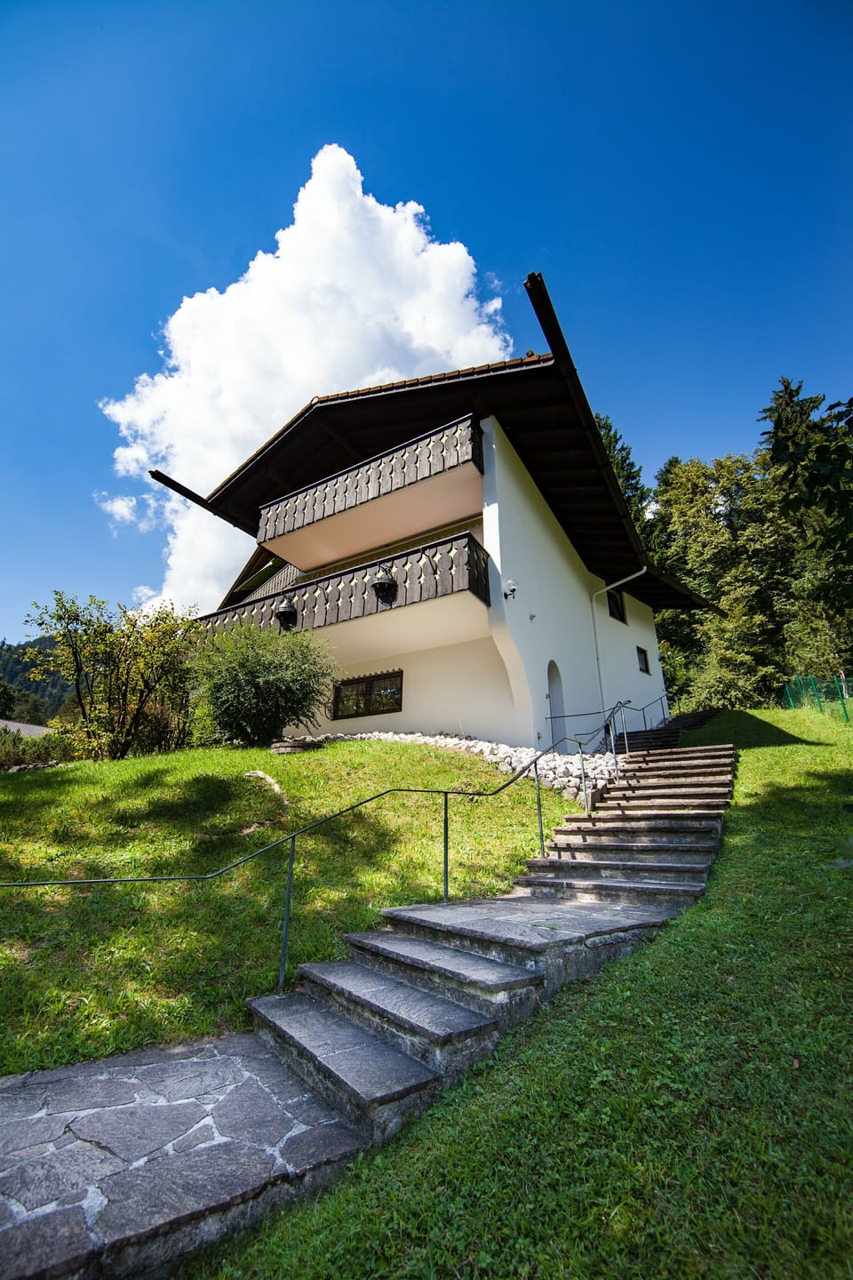 Stairs leading to the house