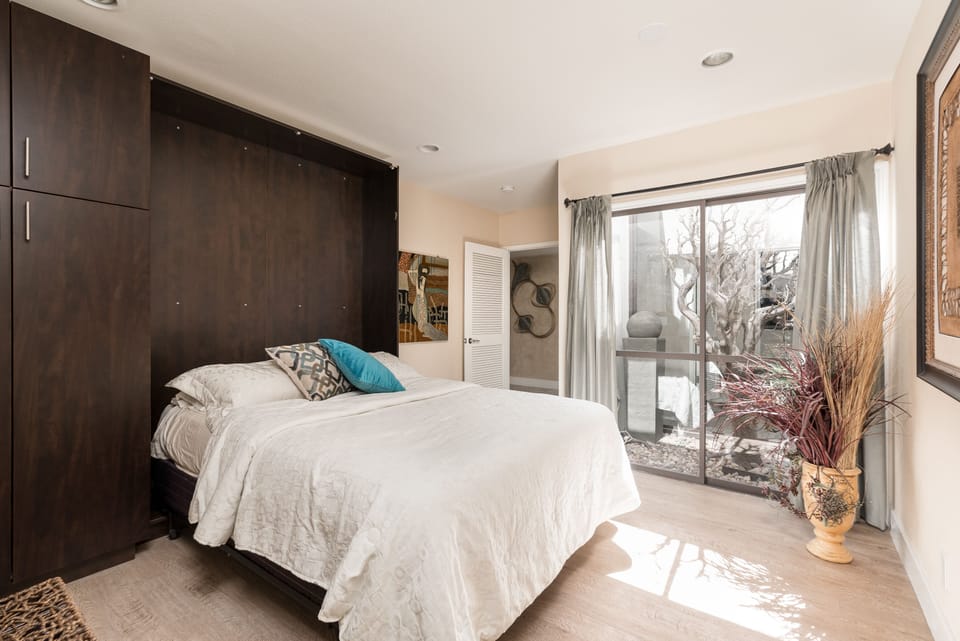 Bedroom #3 - full privacy with access to open air atrium.  Comfortable King Bed