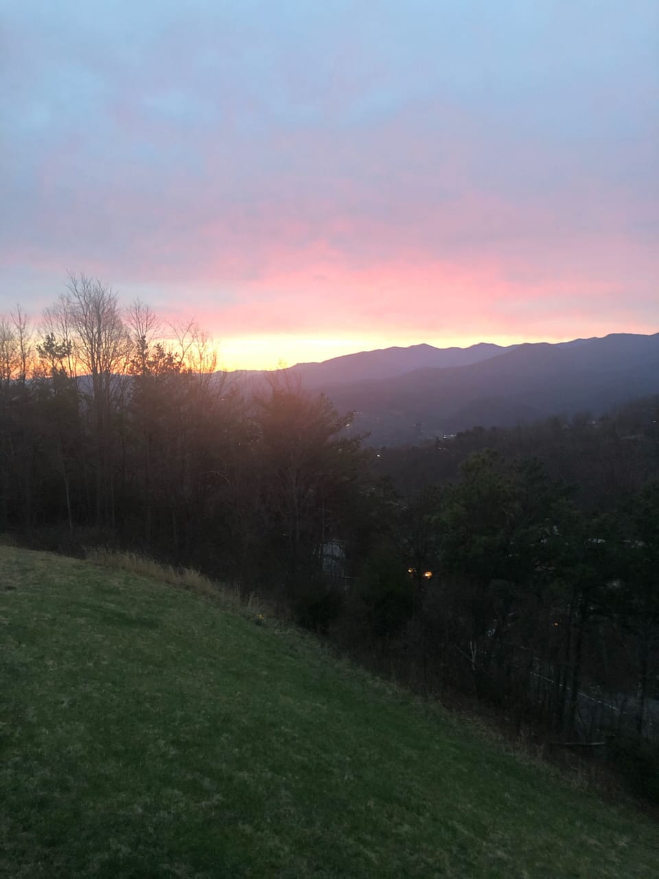 Sunset from our balcony 