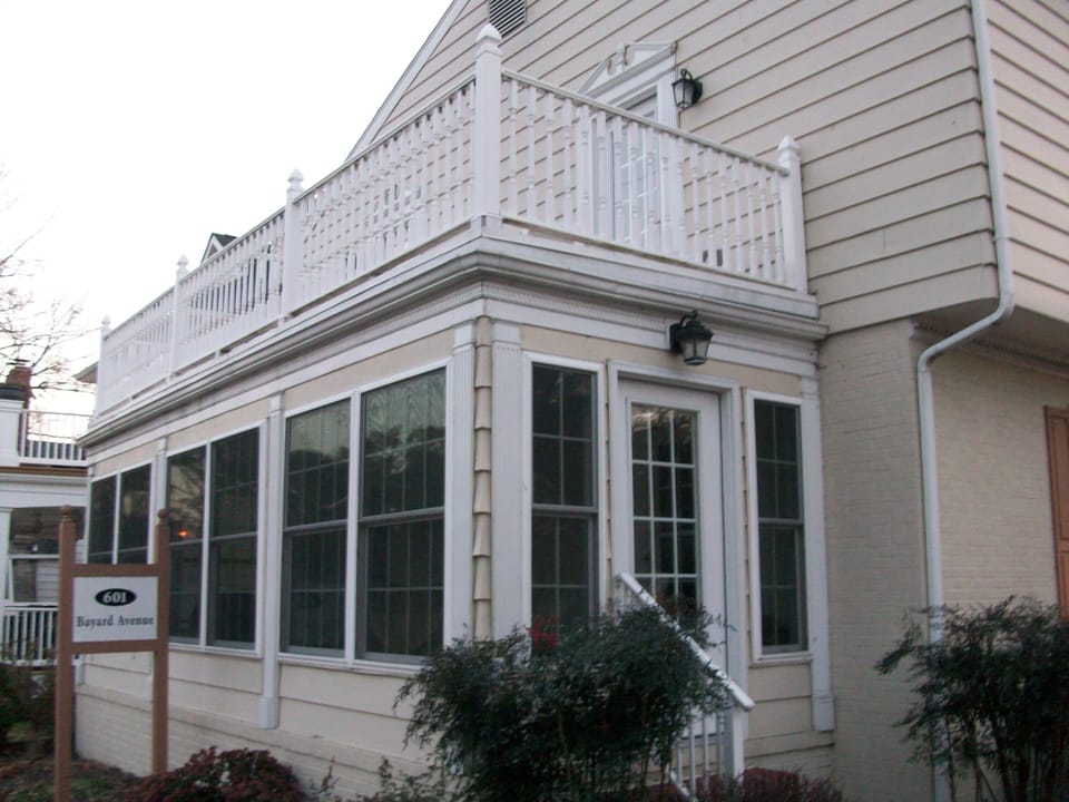 West side of home