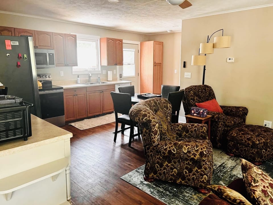 Upper level kitchen/living room