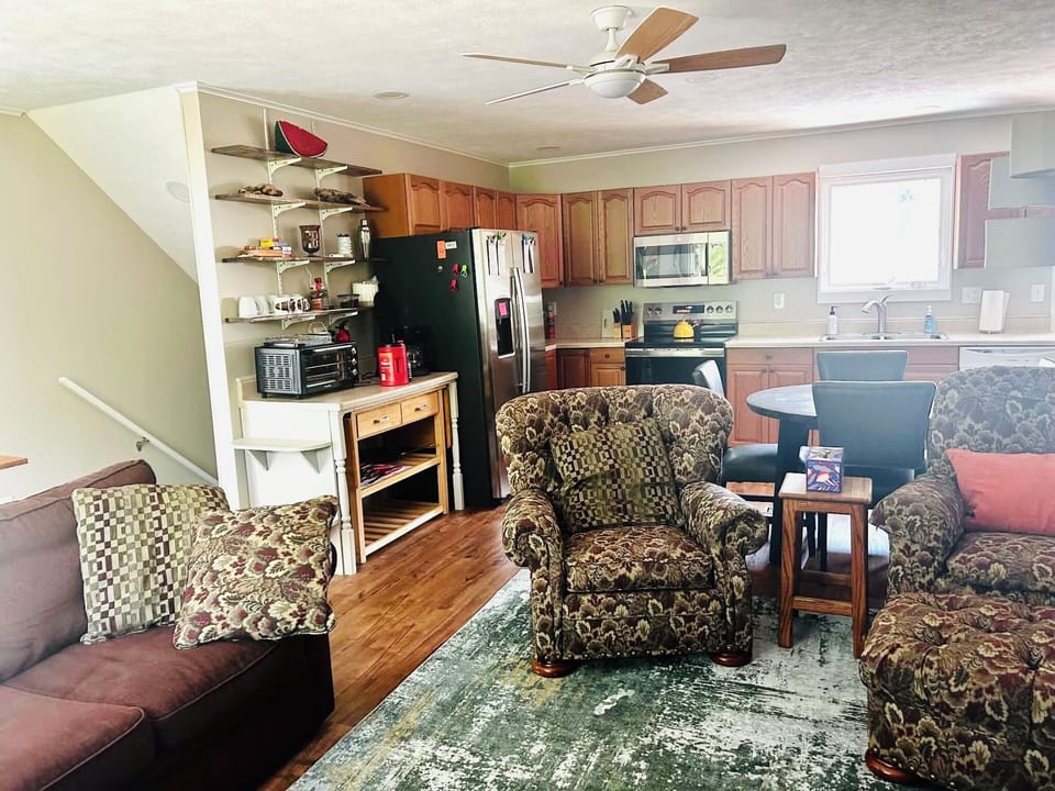 Upper level kitchen/living room