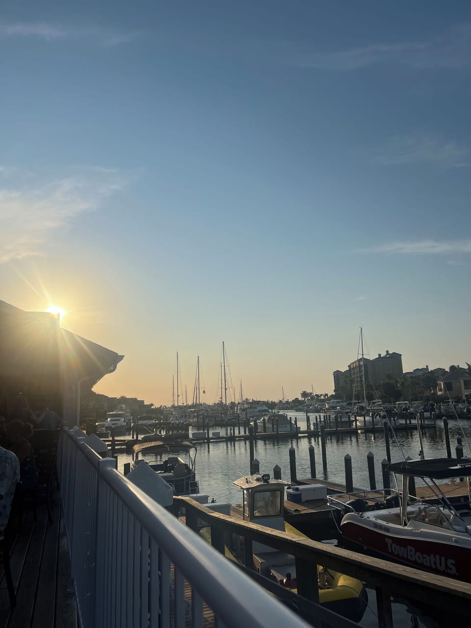 Burnt Store Marina at sunset 