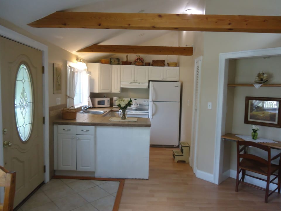 Open kitchen.