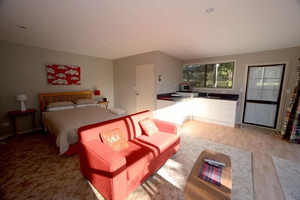 Fully self contained space. Bathroom behind the white door.