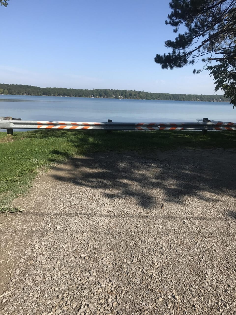 Parking at the Public Access - Three Block Walk From the Cabin