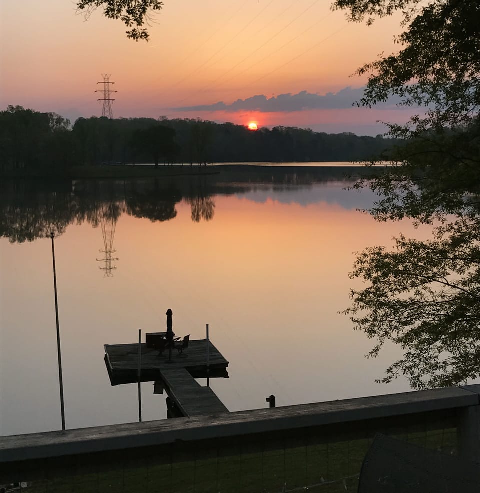 Sunrise off the back deck