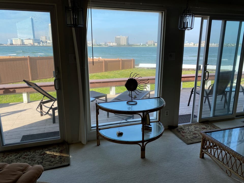 View from the living room looking across to Atlantic City.