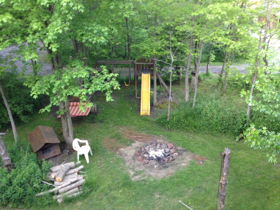 View from balcony.