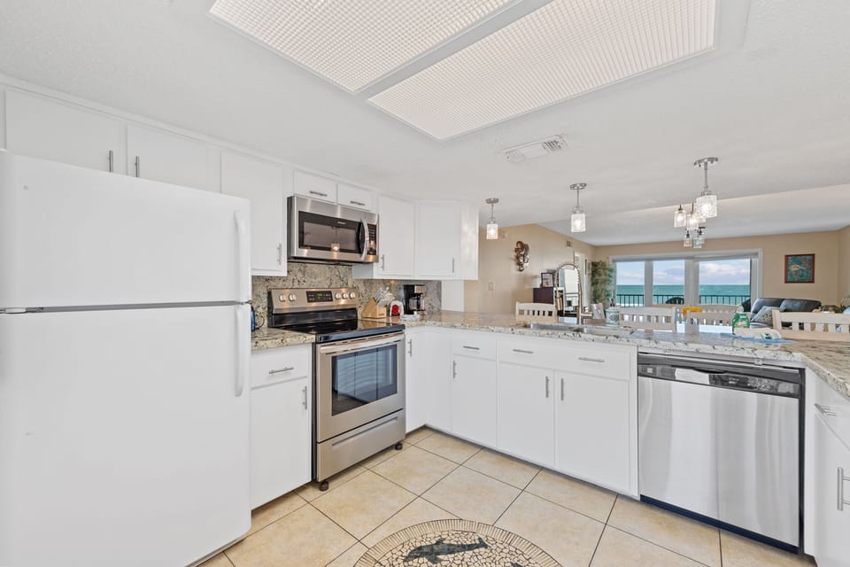 New appliances in recently updated kitchen