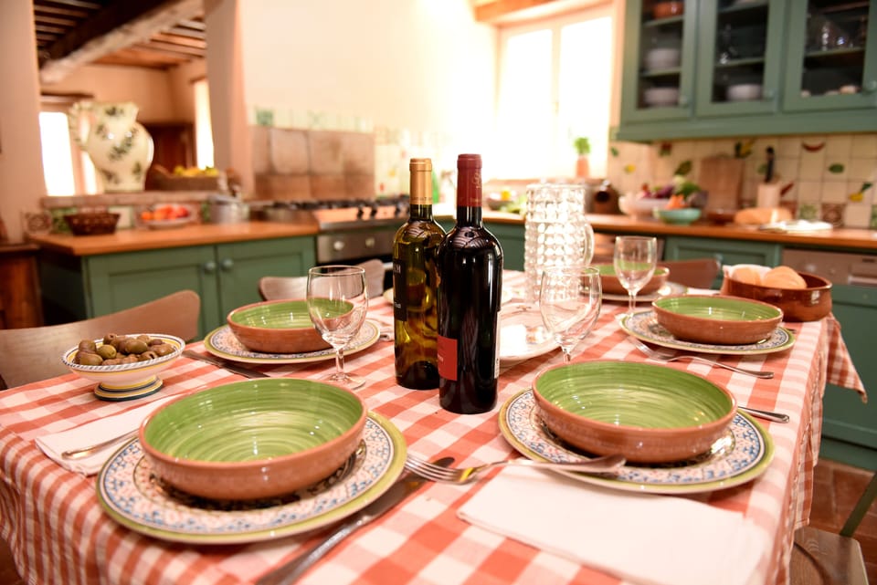 Dining indoors: Kitchen