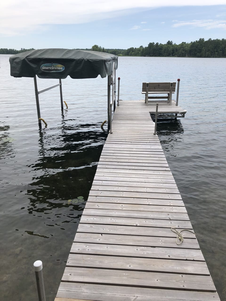 Dock and lift for smaller fishing boats