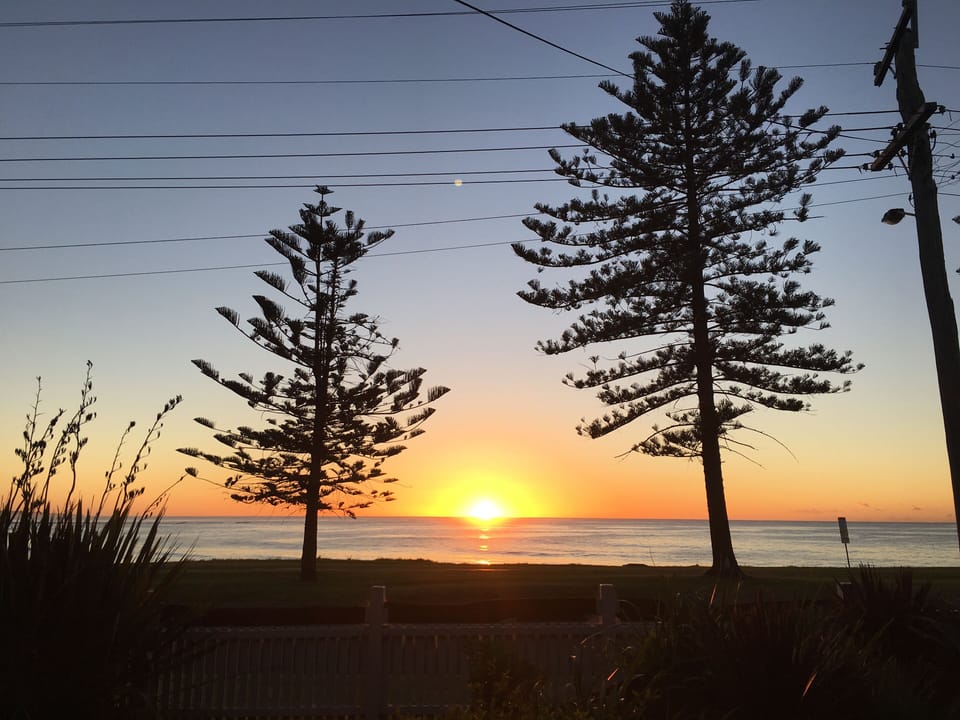 Sunrise from driveway 