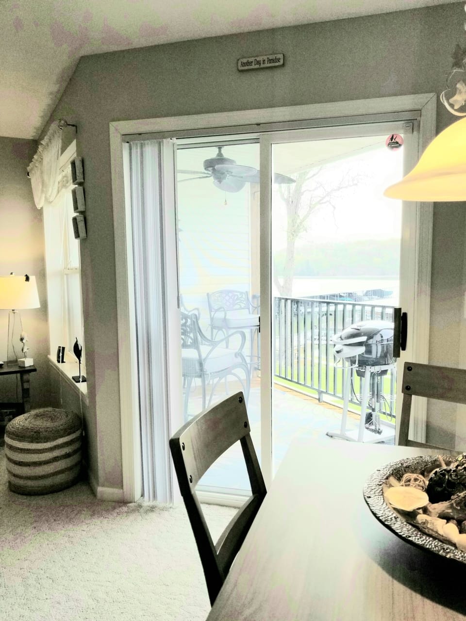 Lake views from the dining table & great room
