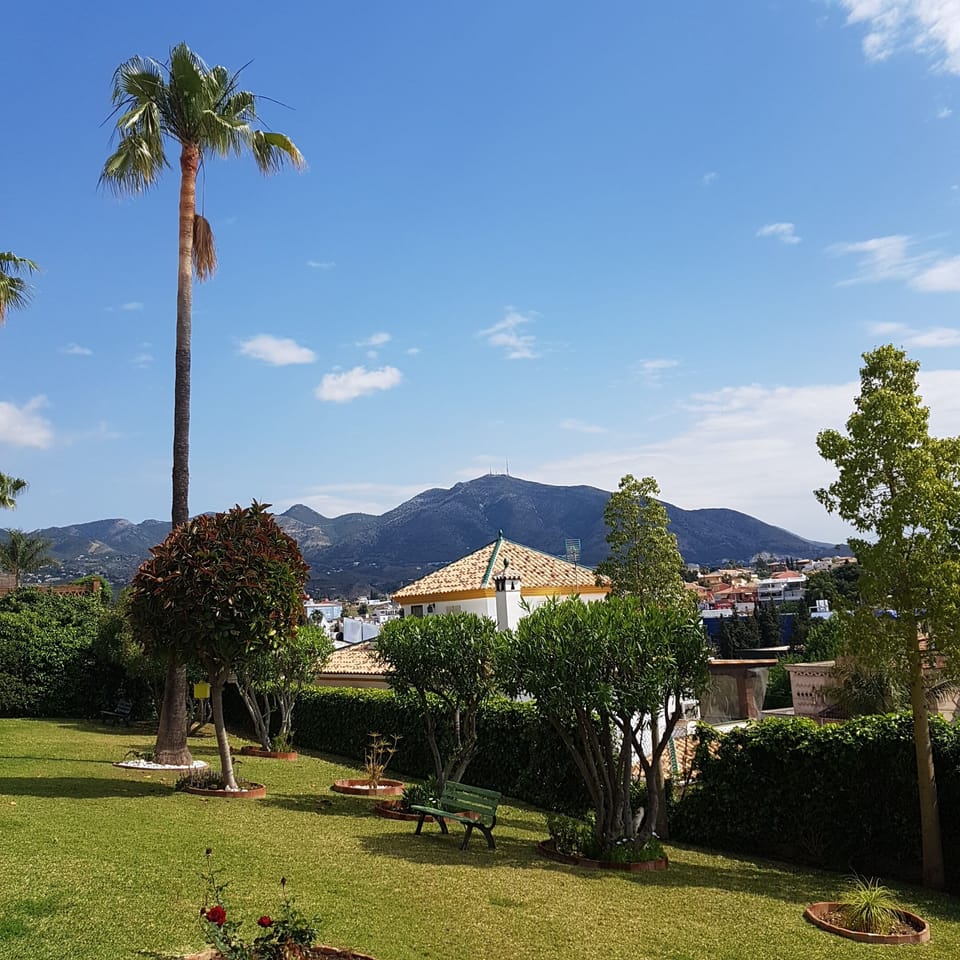 The view of the mountains, Sierra de Mijas.