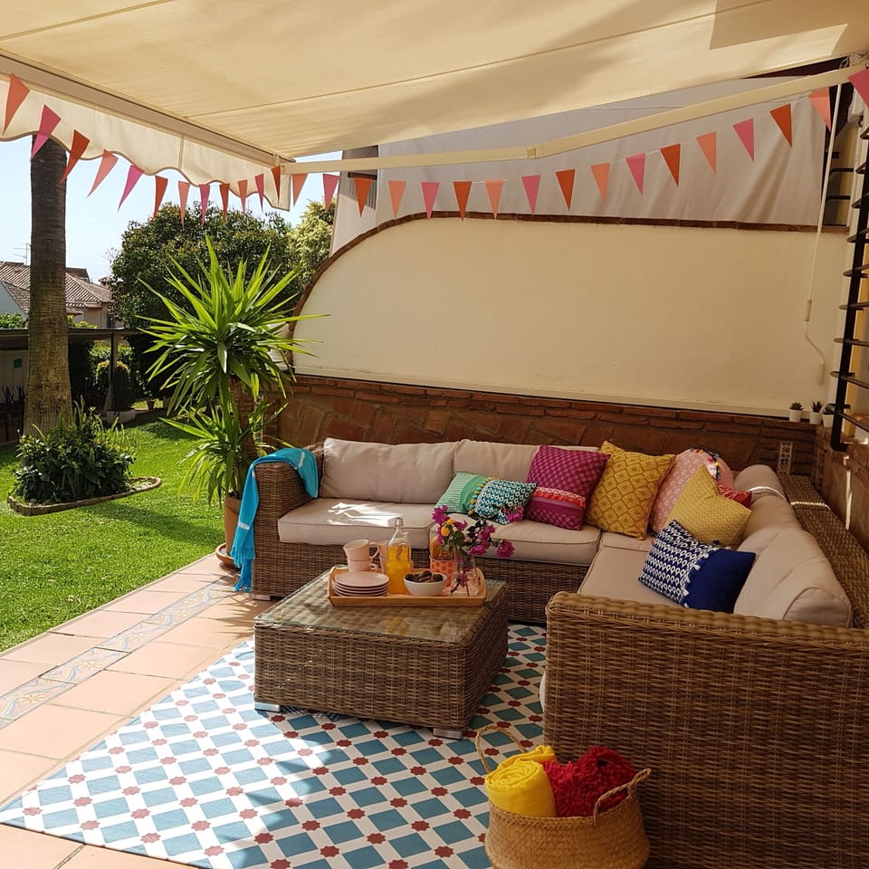 Just sit and relax in the sofa. A great place to enjoy life.