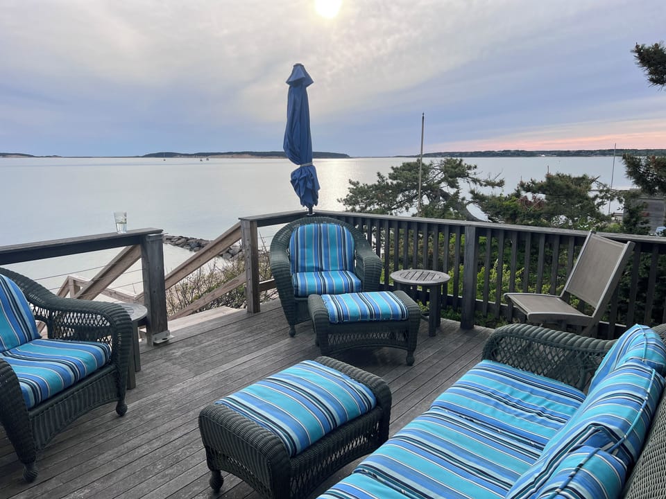 Cozy Sitting Deck Space