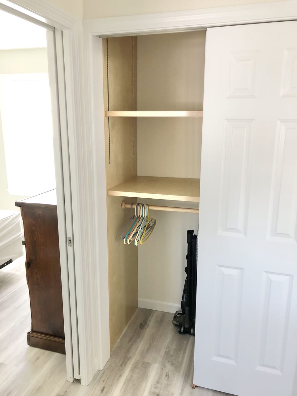 Linen closet/coat closet on the other side of Pantry for your things.
