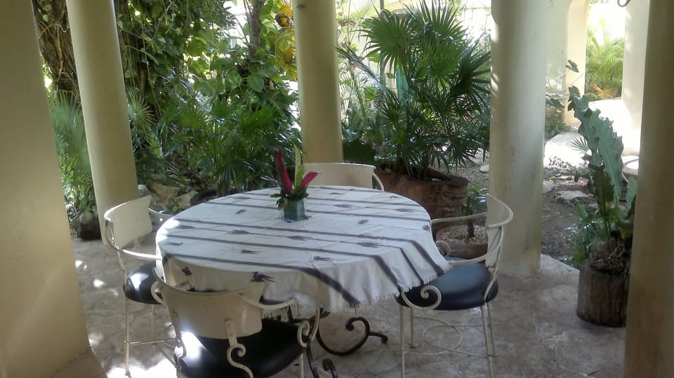 teraza privada para cenar al fresco 