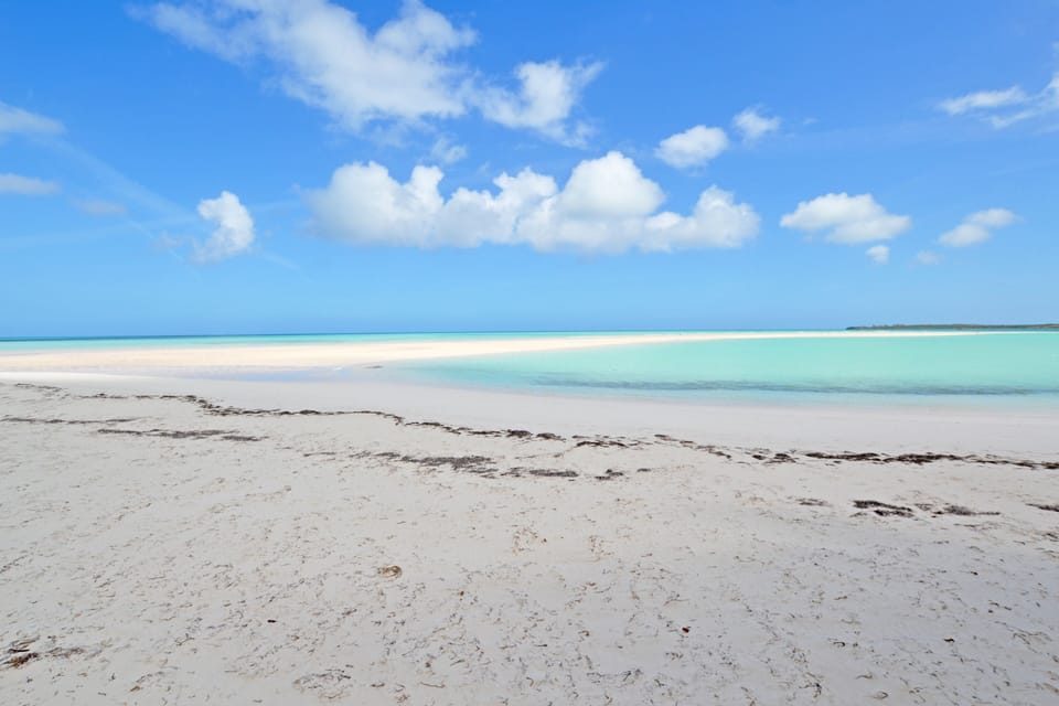 Enjoy the beautiful sand bank right outside the house!