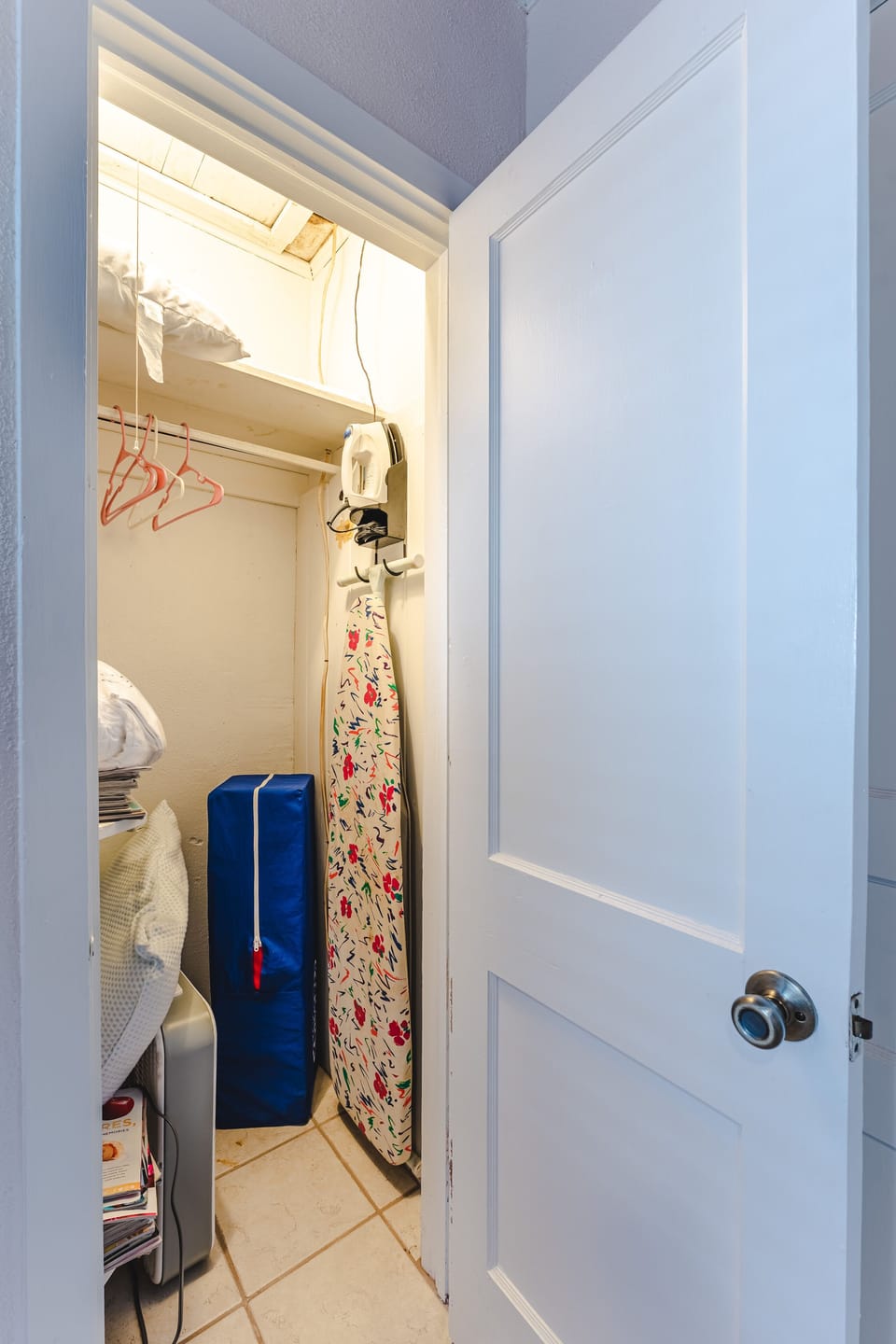 Pack-n-Play, box fan, iron/ironing board, and highchair provided