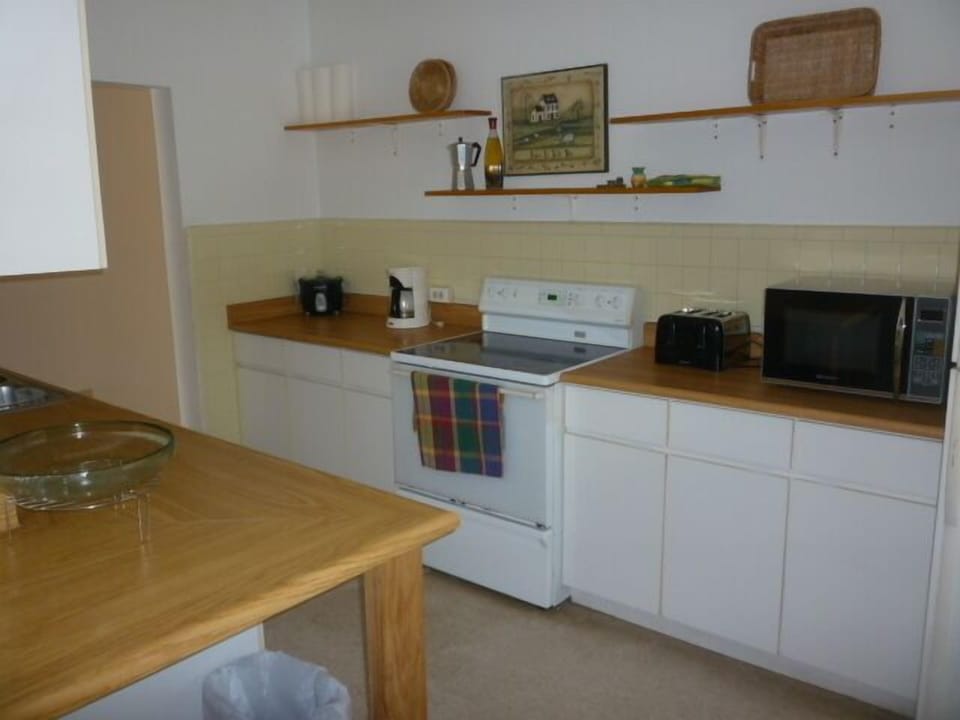 Plenty of counter space in the Kitchen