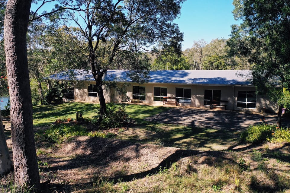 House is on 4 acres with river on 2 sides and bush on other sides