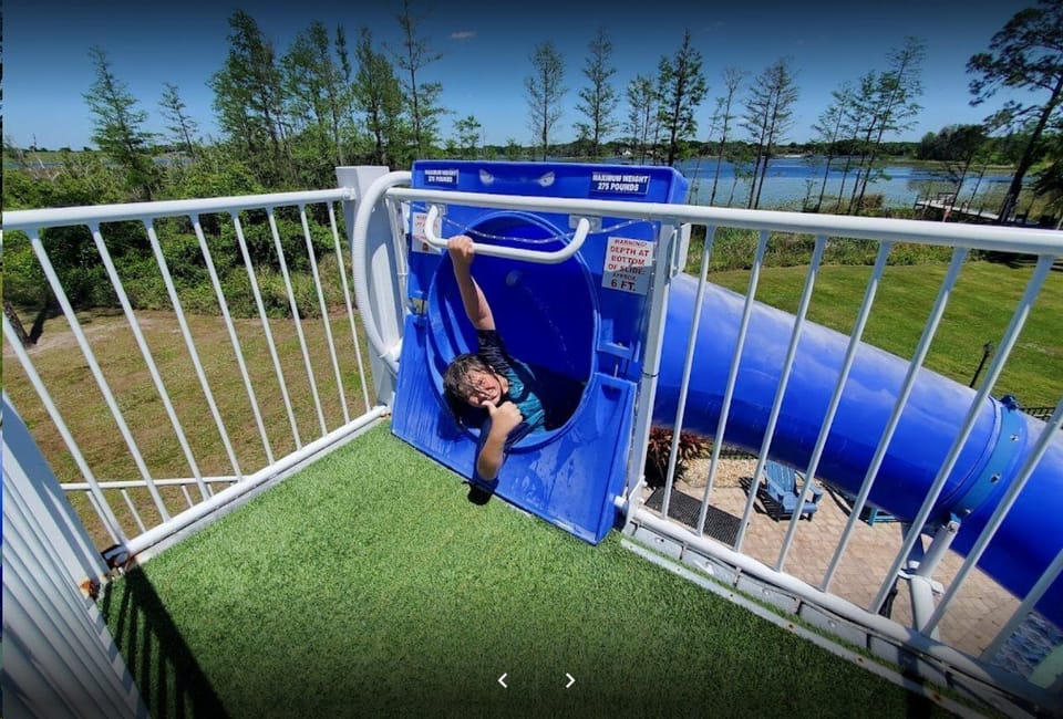 This waterslide is SUPER fast!