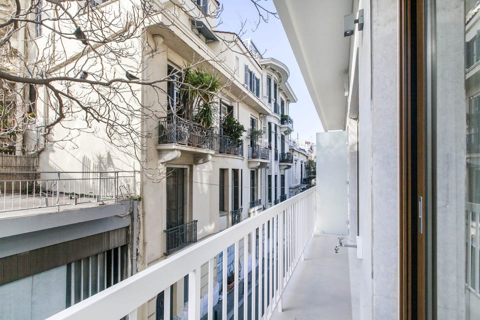 Street view from the balcony