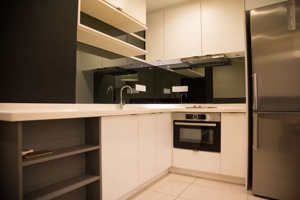Fully equipped kitchen. 