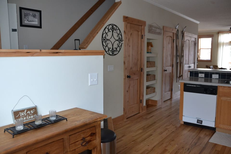 Kitchen and stairs