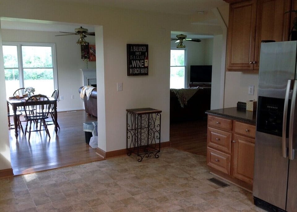 Kitchen into Living/Dining Area
