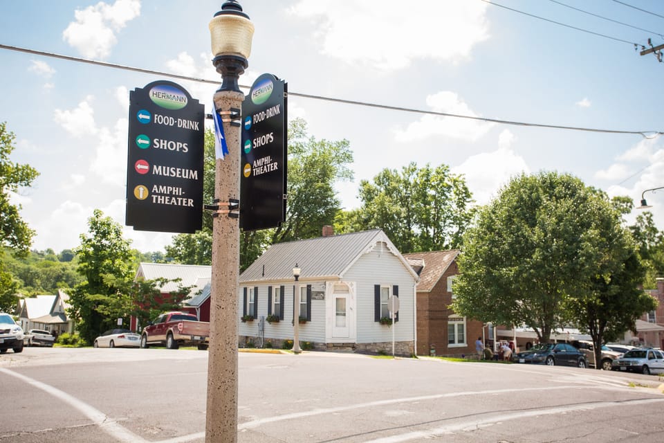 Located on the corner of 4th & Schiller in Hermann's historic district 