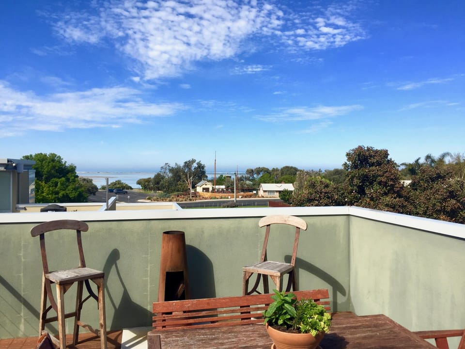 Roof deck ocean view