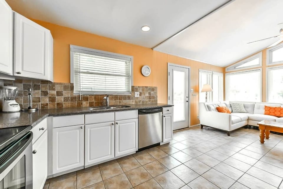 Kitchen with Granite Countertops & Updated Stainless-Steel Appliances