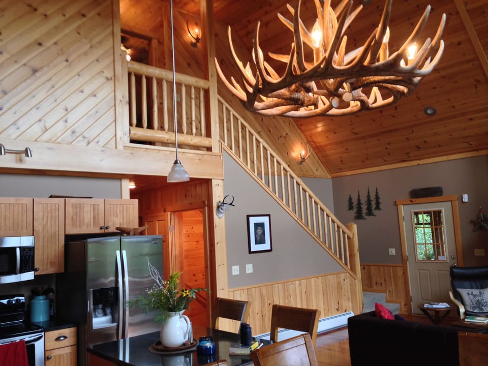 View upstairs from dining area