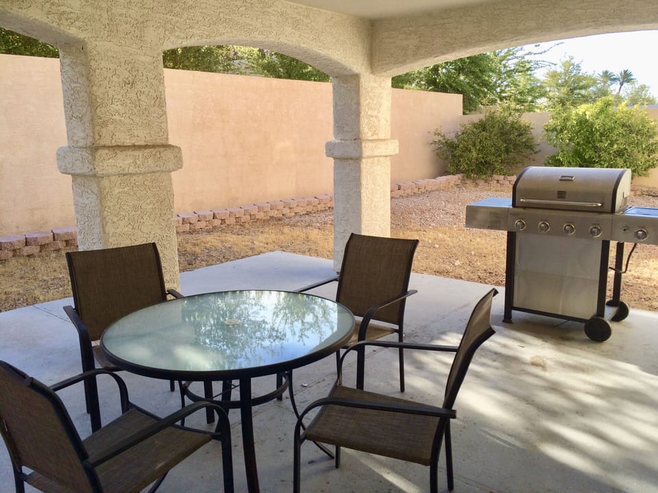 Patio and grill