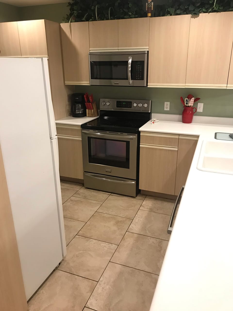 Kitchen.   Stainless Appliances 
