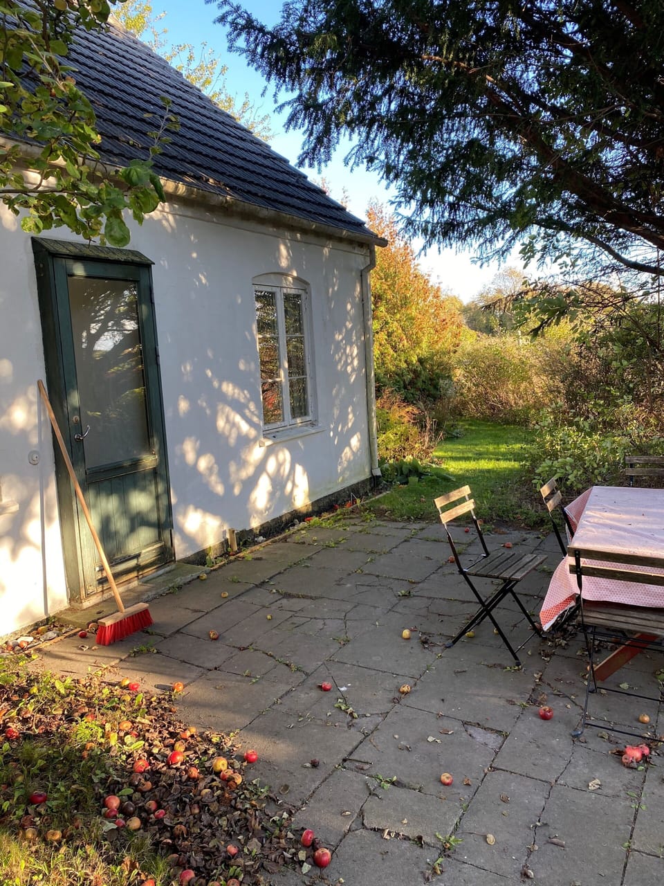 terrasse outside the kitchen door