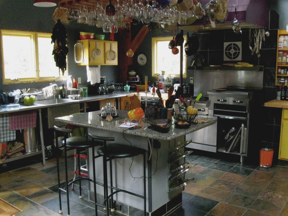 The commercially-equipped kitchen, perfect for the gourmet cook....